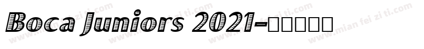 Boca Juniors 2021字体转换